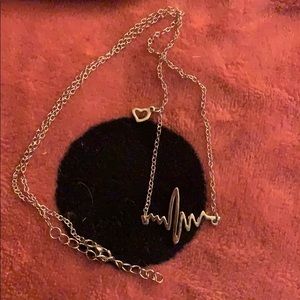 Silver Heartbeat necklace